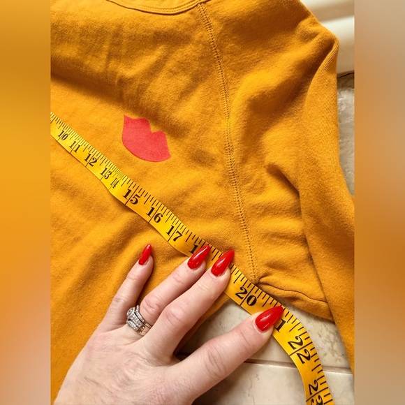 Clare V Sweatshirt with Red Lips size small EUC - Picture 10 of 11